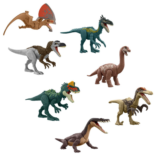 Jurassic World Danger Pack Dinosaur Action Figure Toys, Posable With Physical & Digital Play
