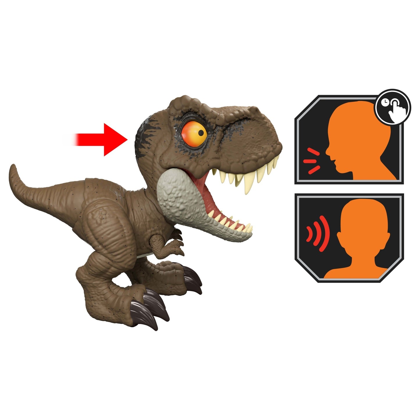 Jurassic World Dinossauro de Brinquedo Comando de Rugido Interativo T. Rex