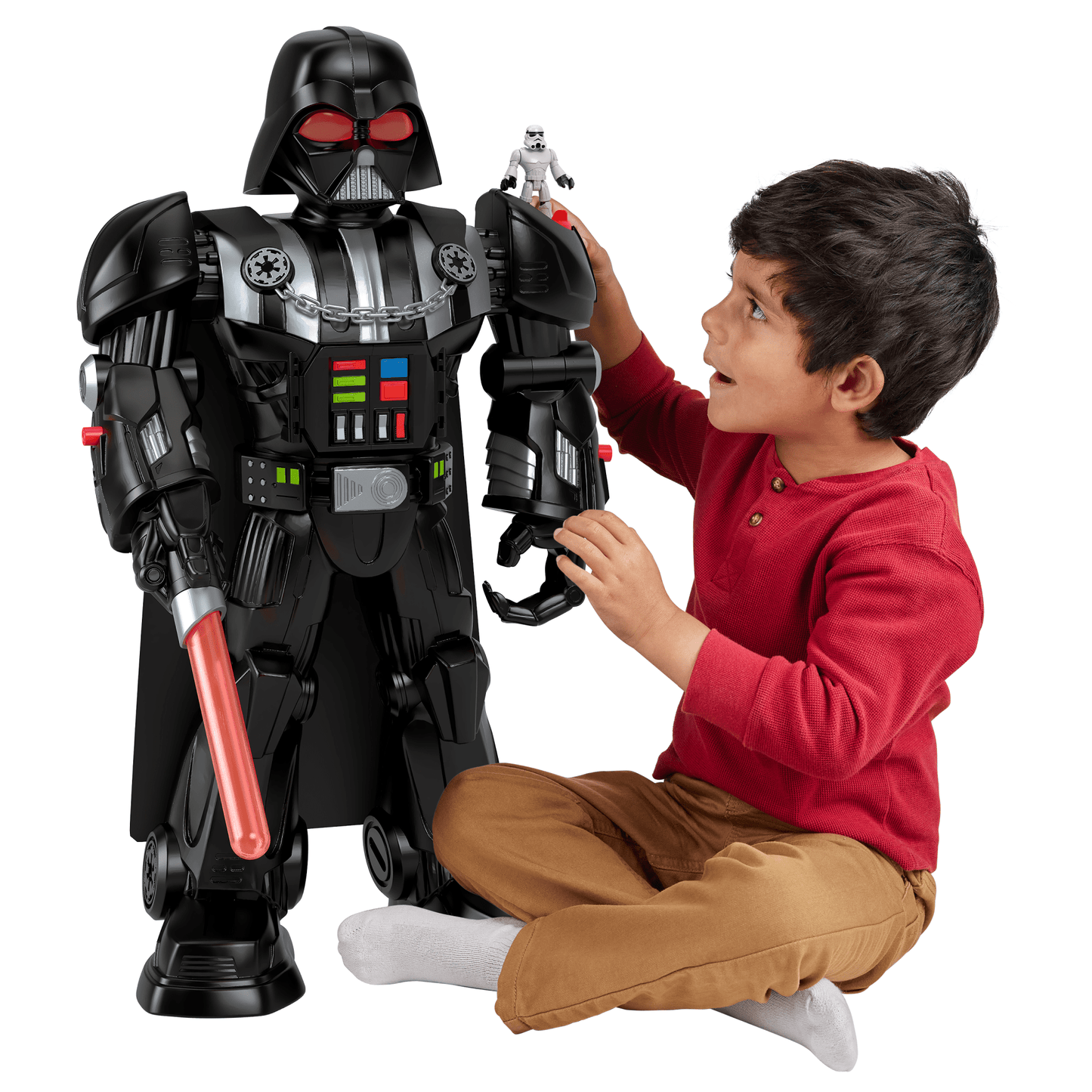 Imaginext Star Wars Robot Dark Vador, 60+ Cm, Clé Stormtrooper