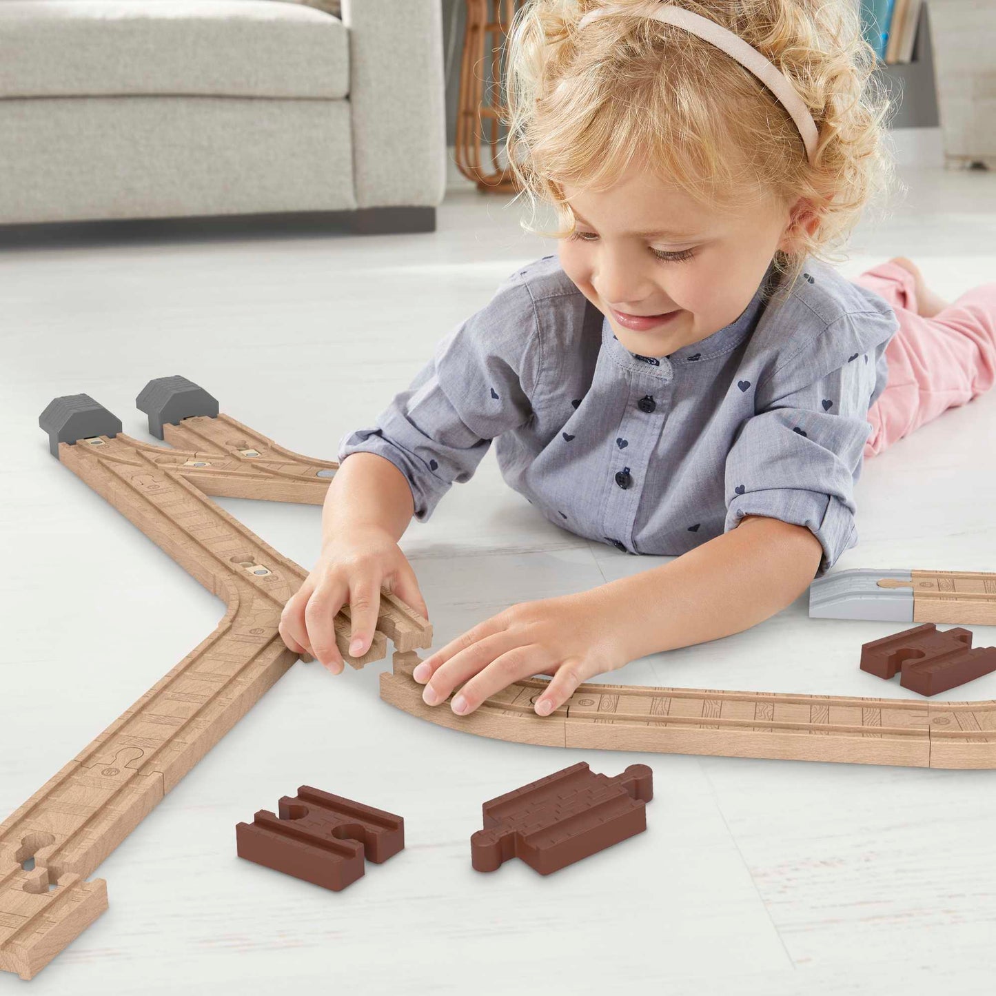 Fisher-Price Thomas et ses Amis Piste en Bois Coffret D’Extension de Piste Clackety Track