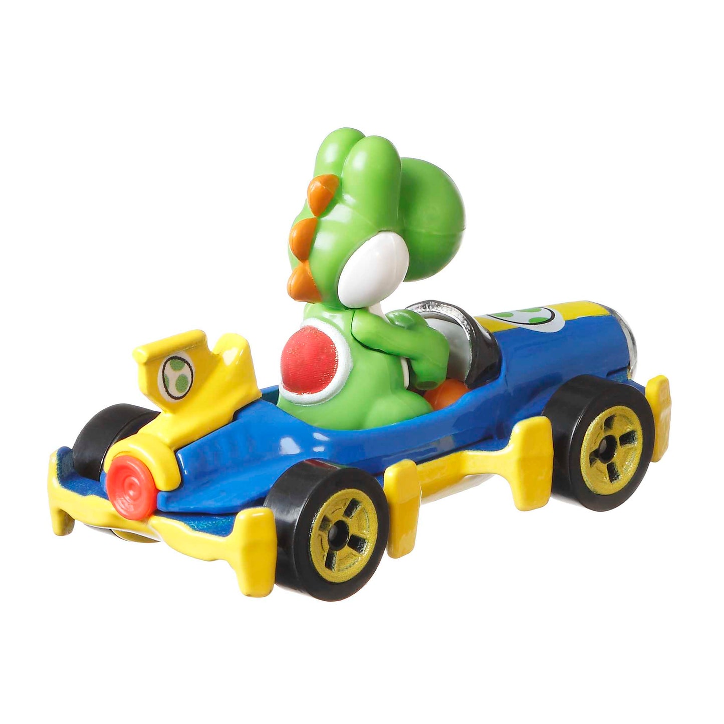 Hot Wheels Mario Kart Vehículo de Juguete Yoshi Mach 8