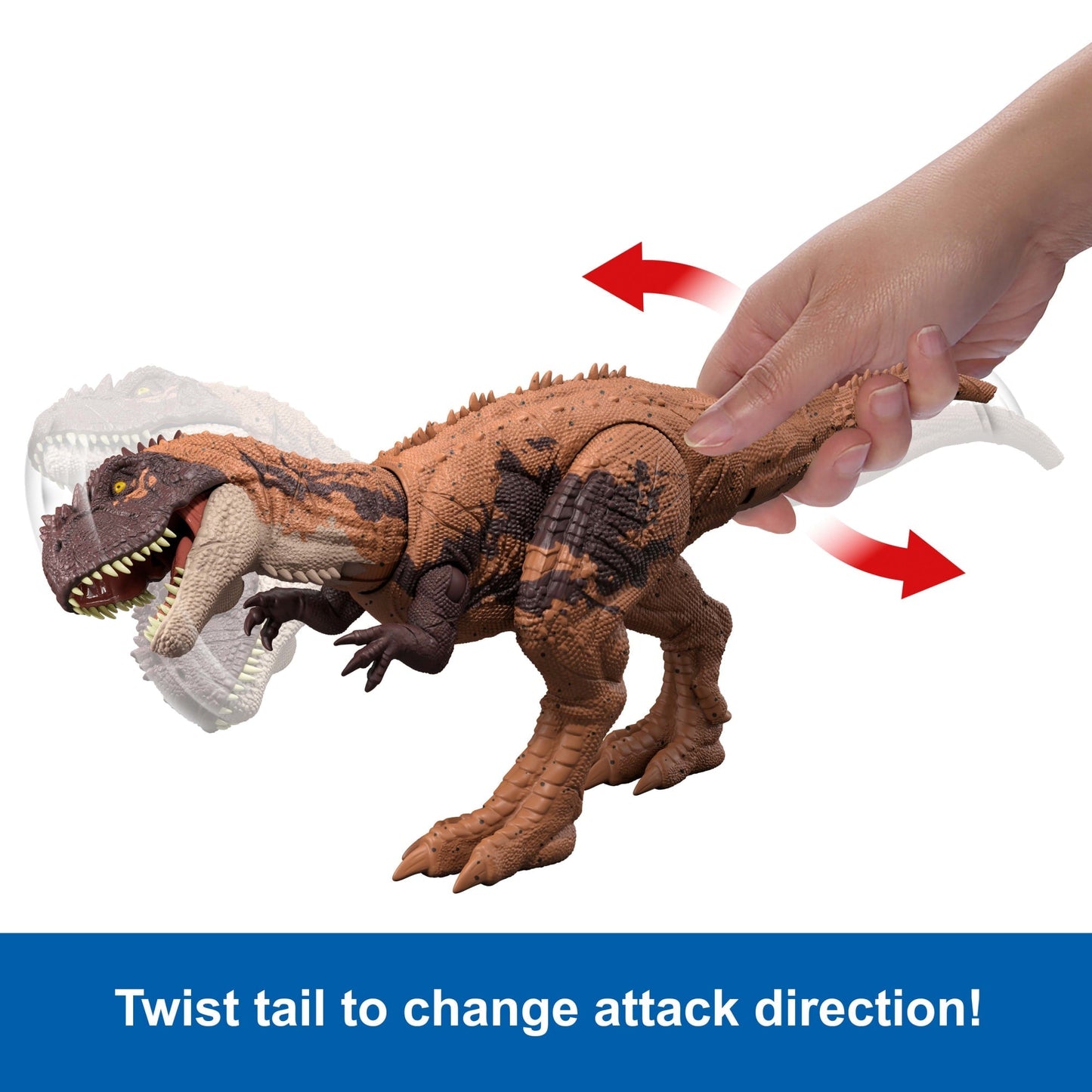 Jurassic World Chaos Theory Wild Roar Dinosaur Action Figure Toys, Strike Attack & Sound