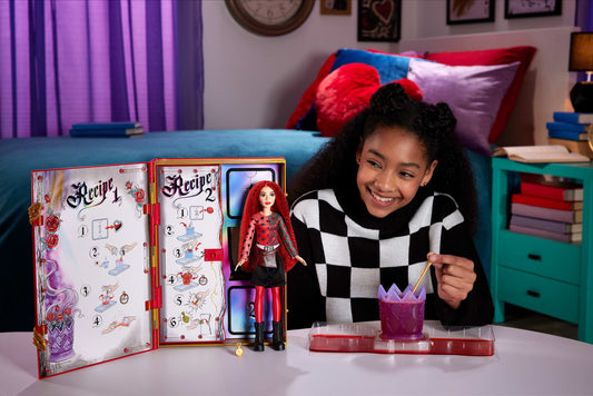 Disney Descendants: The Rise Of Red - The Sorcerer's Cookbook With Fizz, Slime & Doll Reveal Surprises