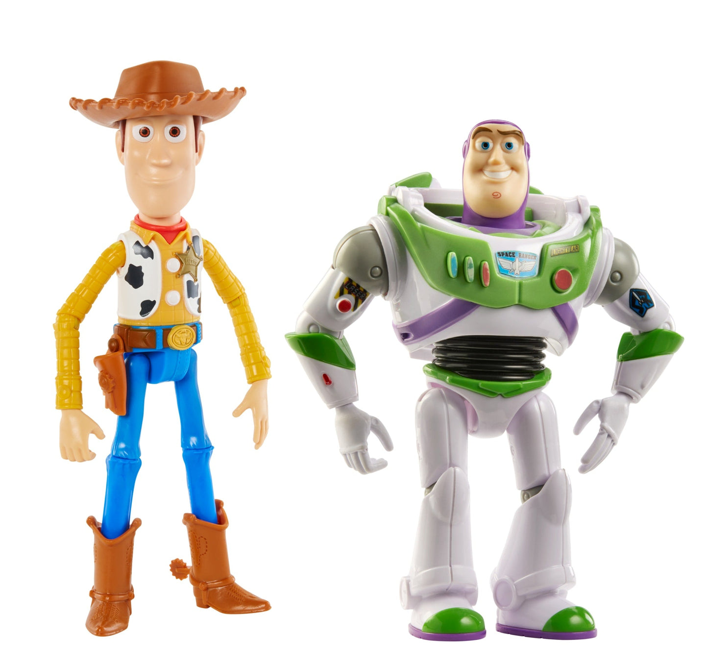 Disney And Pixar Toy Story 7-Inch Woody And Buzz Action Figure Toys 2-Pack,  Pizza Planet Adventure