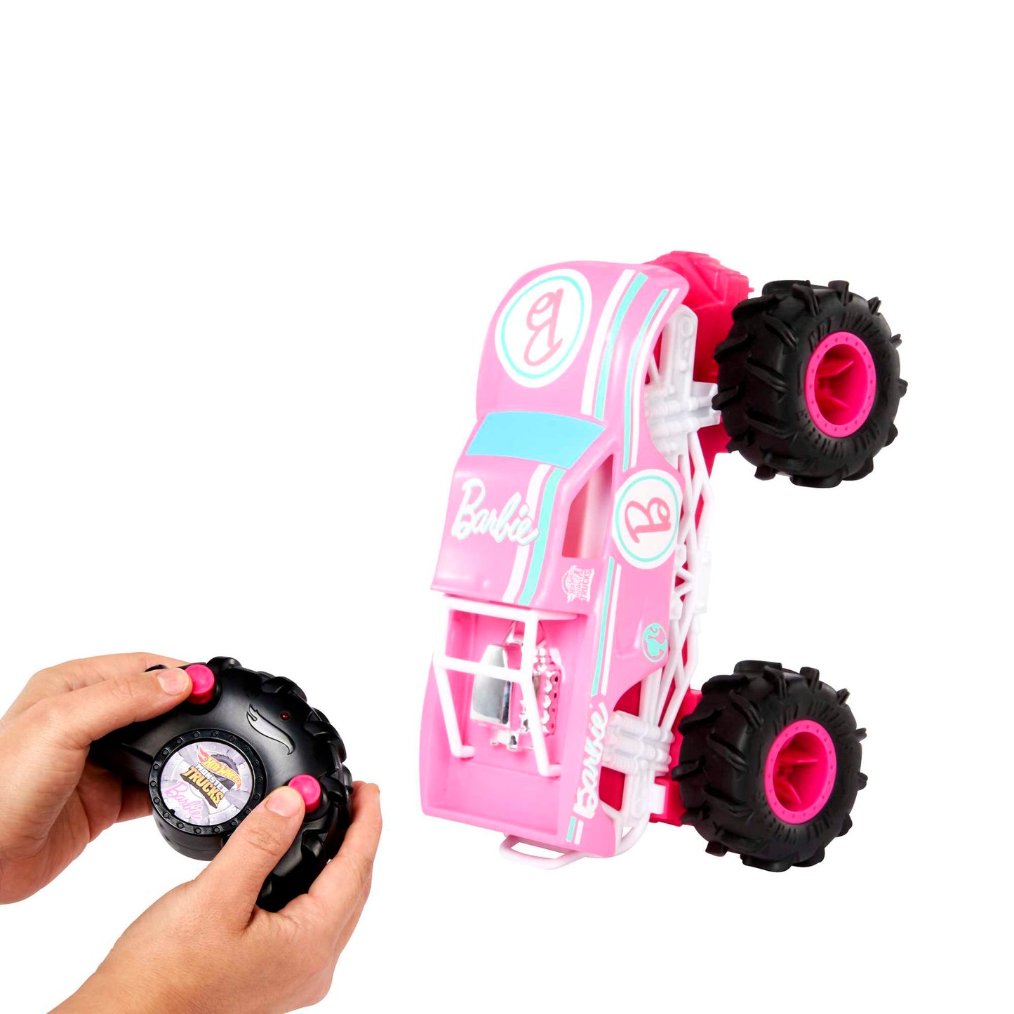 Hot Wheels Monster Trucks Vehículo a Control Remoto Barbie Escala 1:24