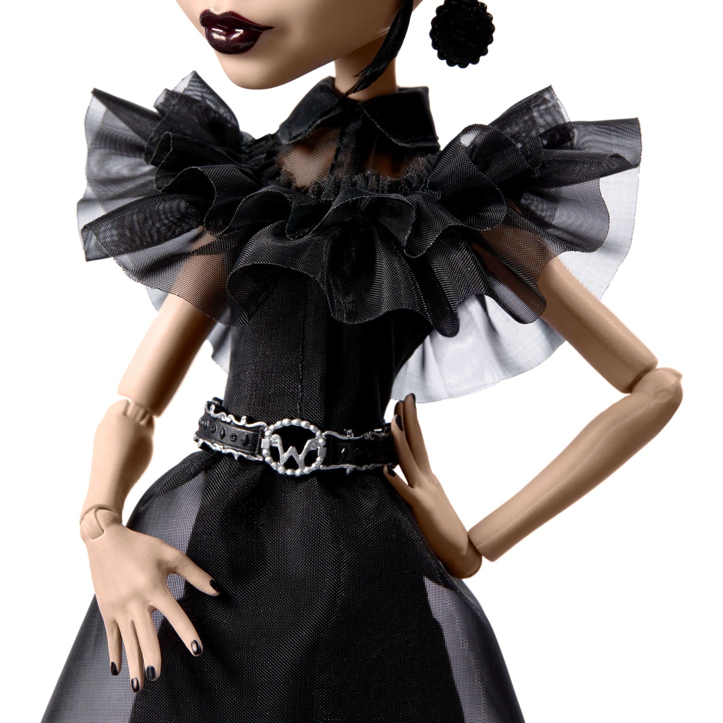 Monster High Wednesday Collectible Doll, Rave’N Wednesday in Black Gown inspired By Dance Scene