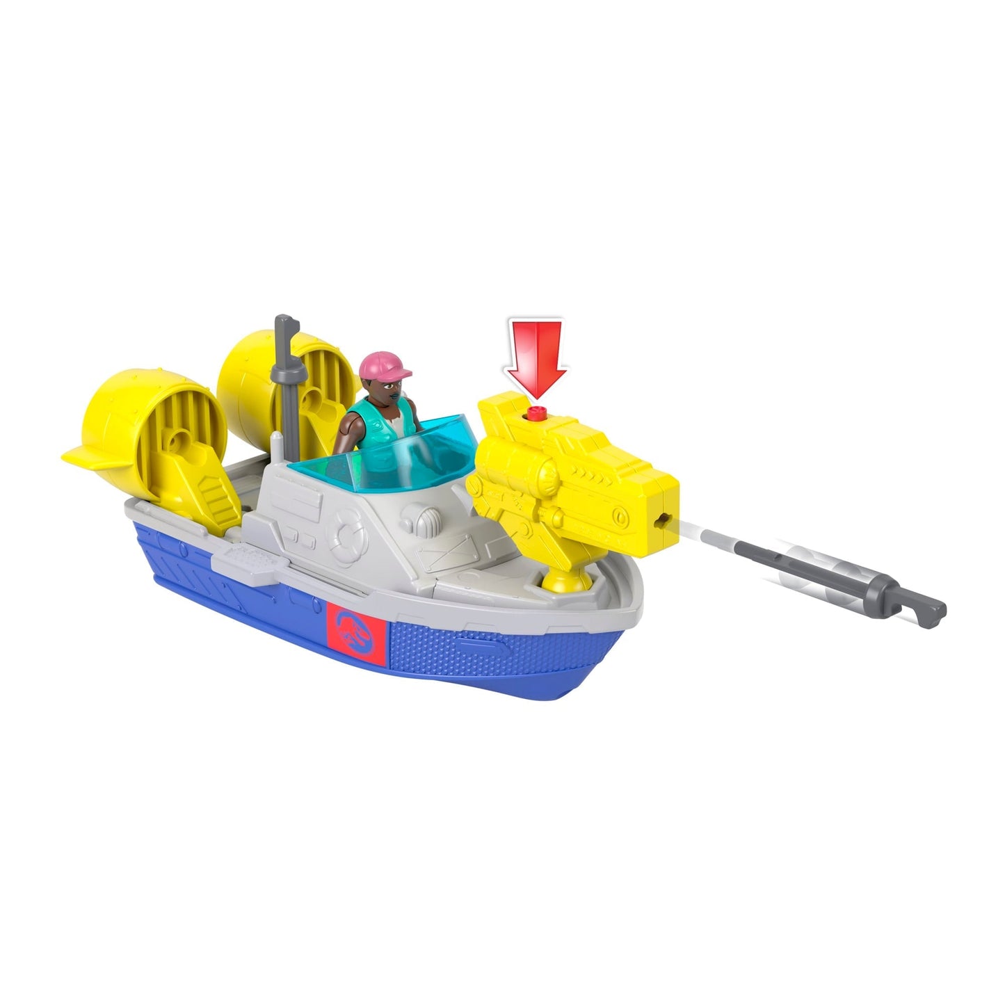 Imaginext Jurassic World Dinossauro de Brinquedo Rebirth Mosasaurus Caça e Morde