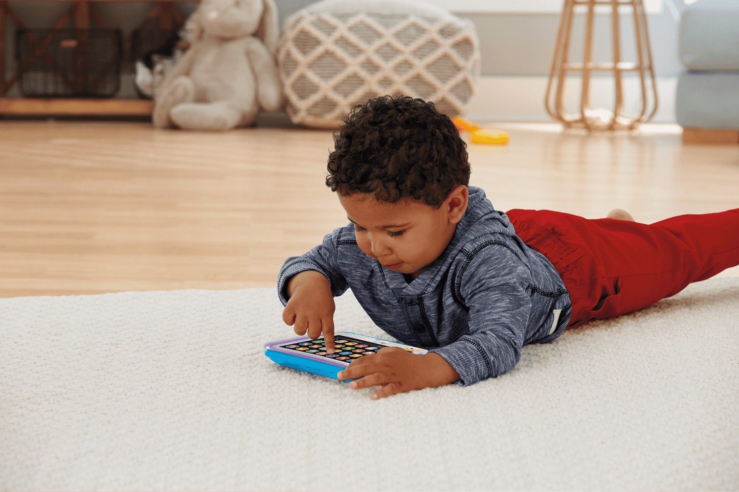 Fisher-Price Ríe y Aprende Juguete para Bebés Tablet De Aprendizaje Crece Conmigo Azul