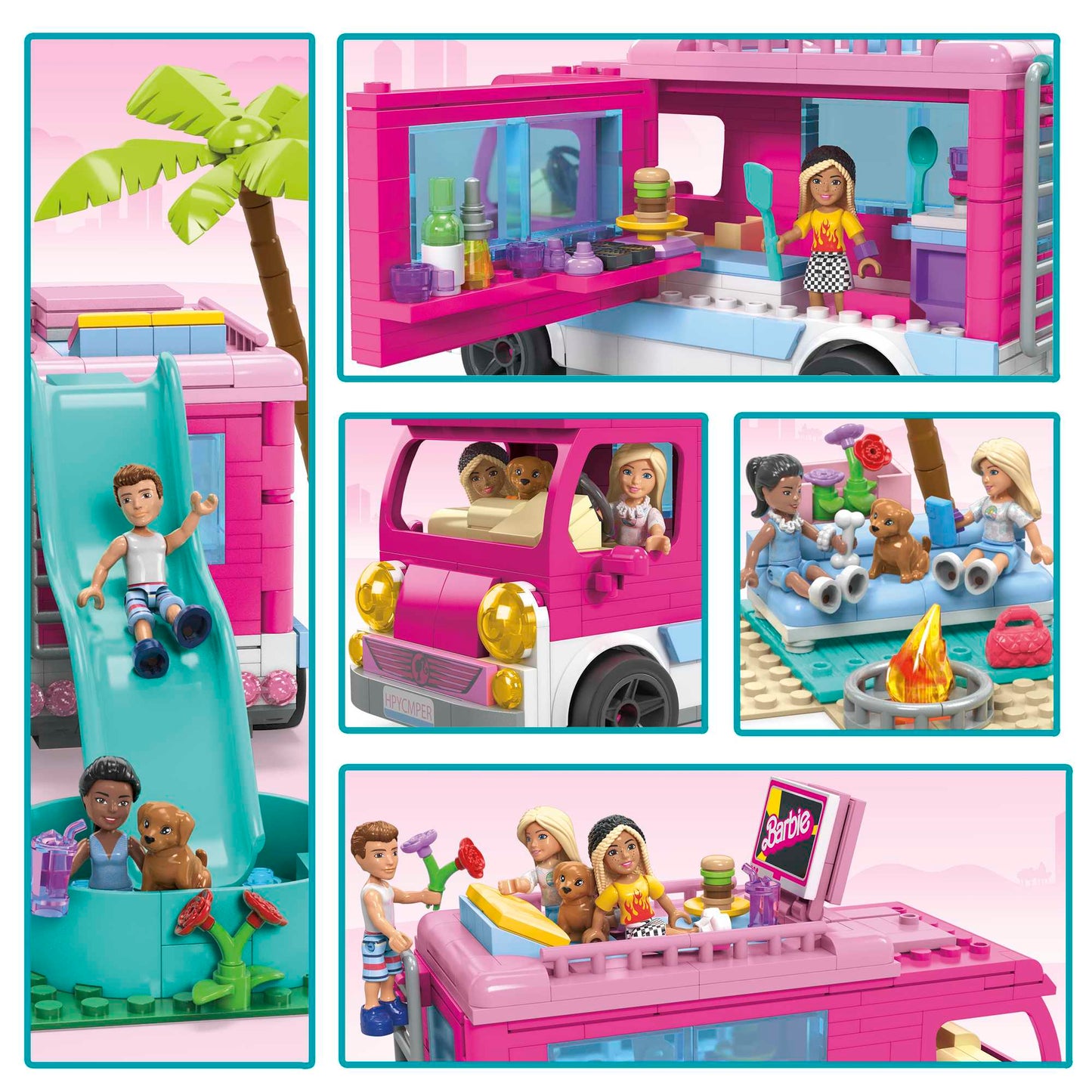 Mega Barbie-Aventure en Camping-Car de Rêve-Coffret de Construction