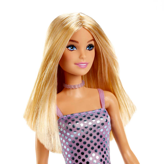 Barbie Fashion & Beauty Muñeca Glitz Vestido de Noche Lila