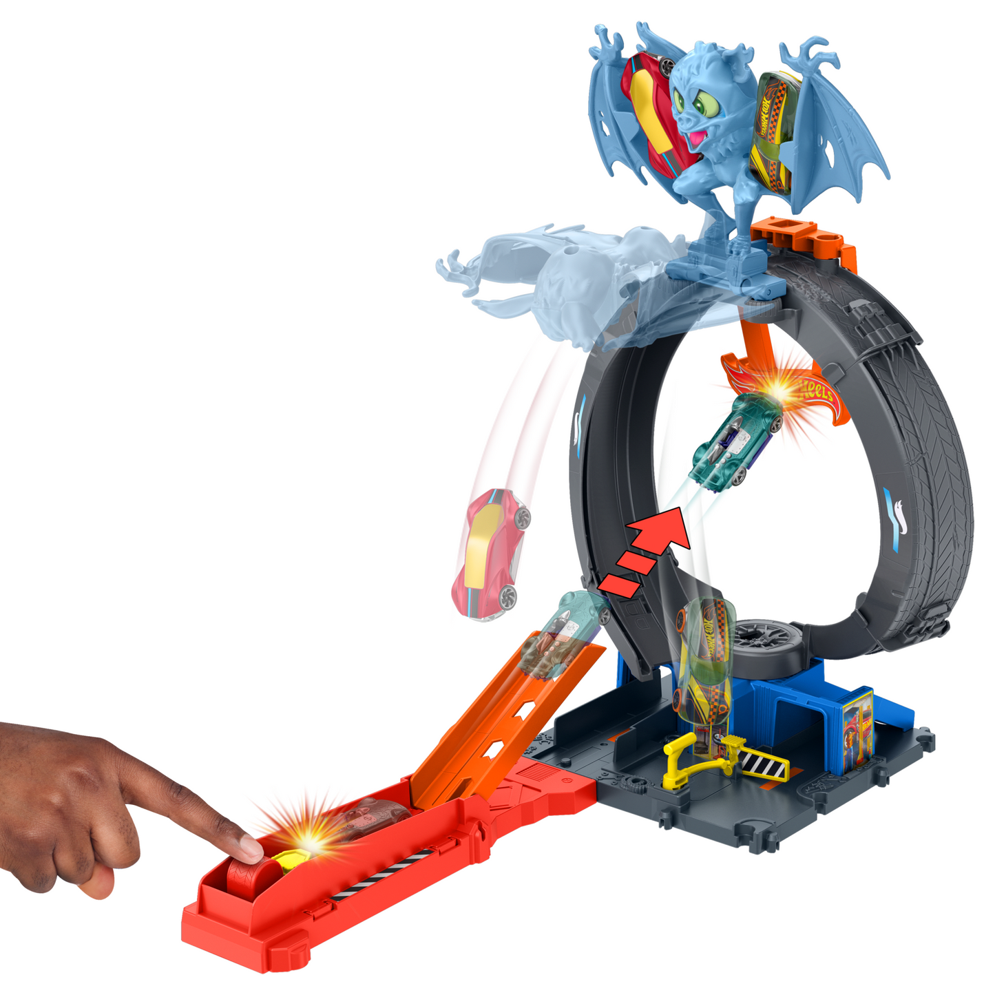 Hot Wheels City Pista de Brinquedo Ataque do Morcego
