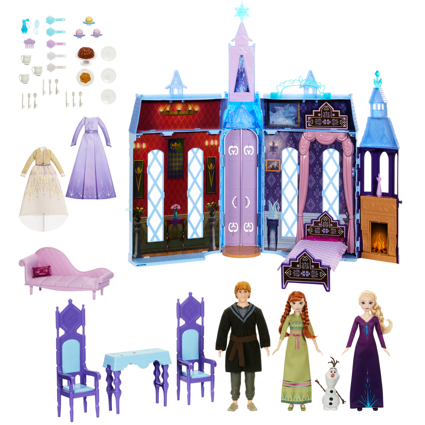 Disney Frozen Ultimate Arendelle Adventure With Portable Castle Playset, 3 Dolls & 25+ Accessories