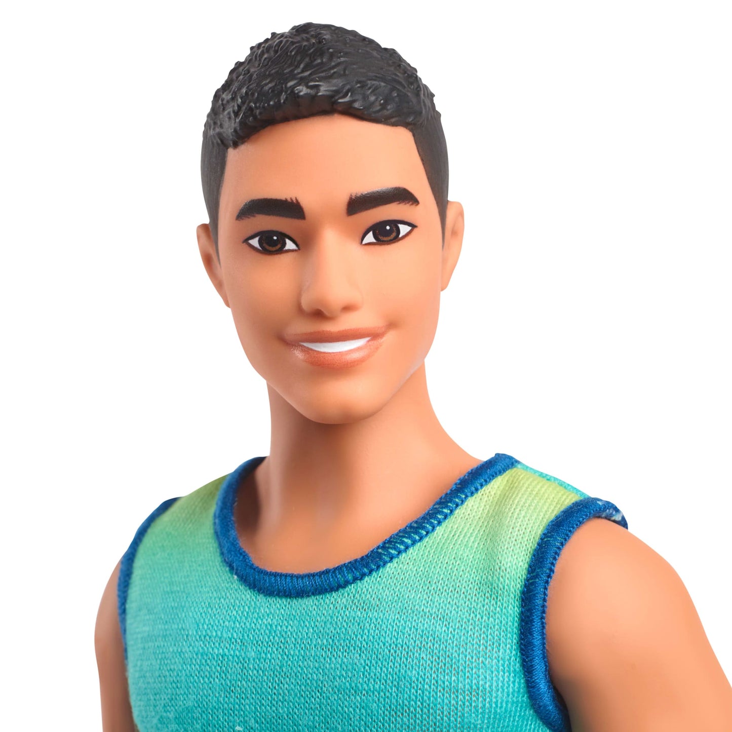 Barbie Fashionistas Ken Doll #236 in Ombre Tank And Jean Shorts, Black Hair