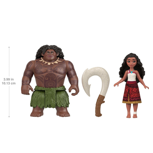 Disney Moana 2 Moana & Maui Ocean Adventures 2-Pack Small Dolls & Accessory Set