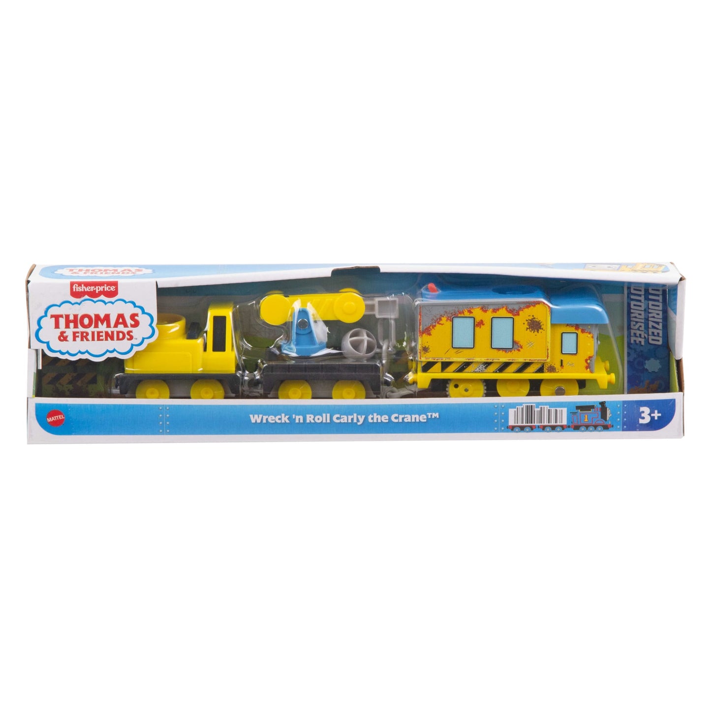 Thomas & Friends Wreck ‘n Roll Carly The Crane Motorized Toy Train With Wrecking Ball For Kids