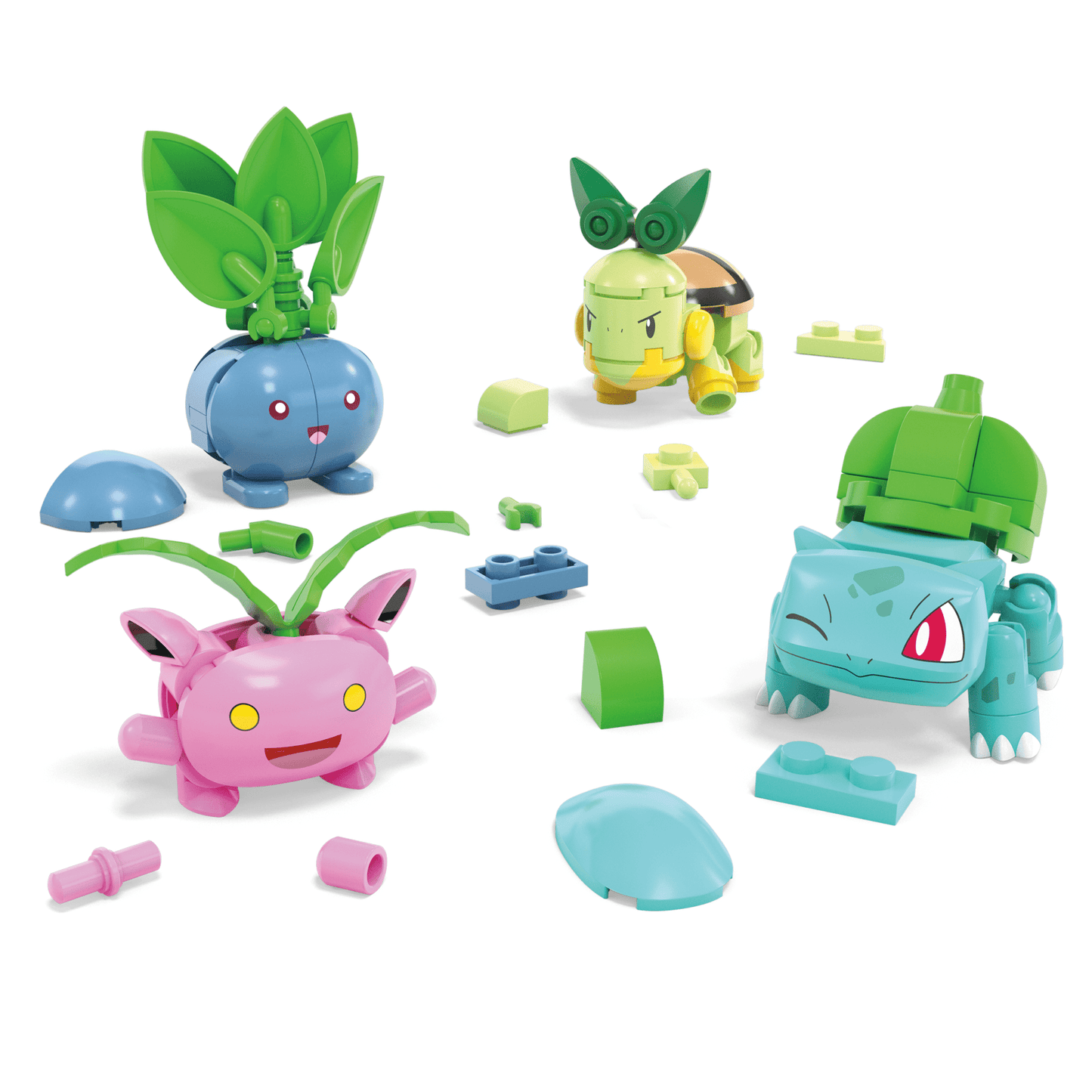 MEGA Pokémon Juguete de Construcción Colección equipo de Pokémon tipo planta