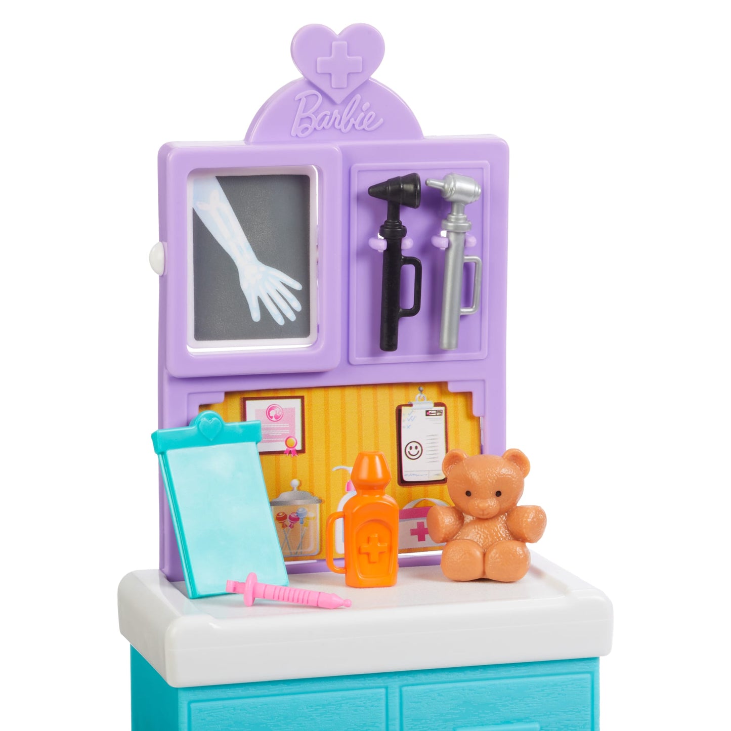 Barbie Pediatrician Doll And Doctor Playset With Accessories, Purple Scrubs, Barbie Toys