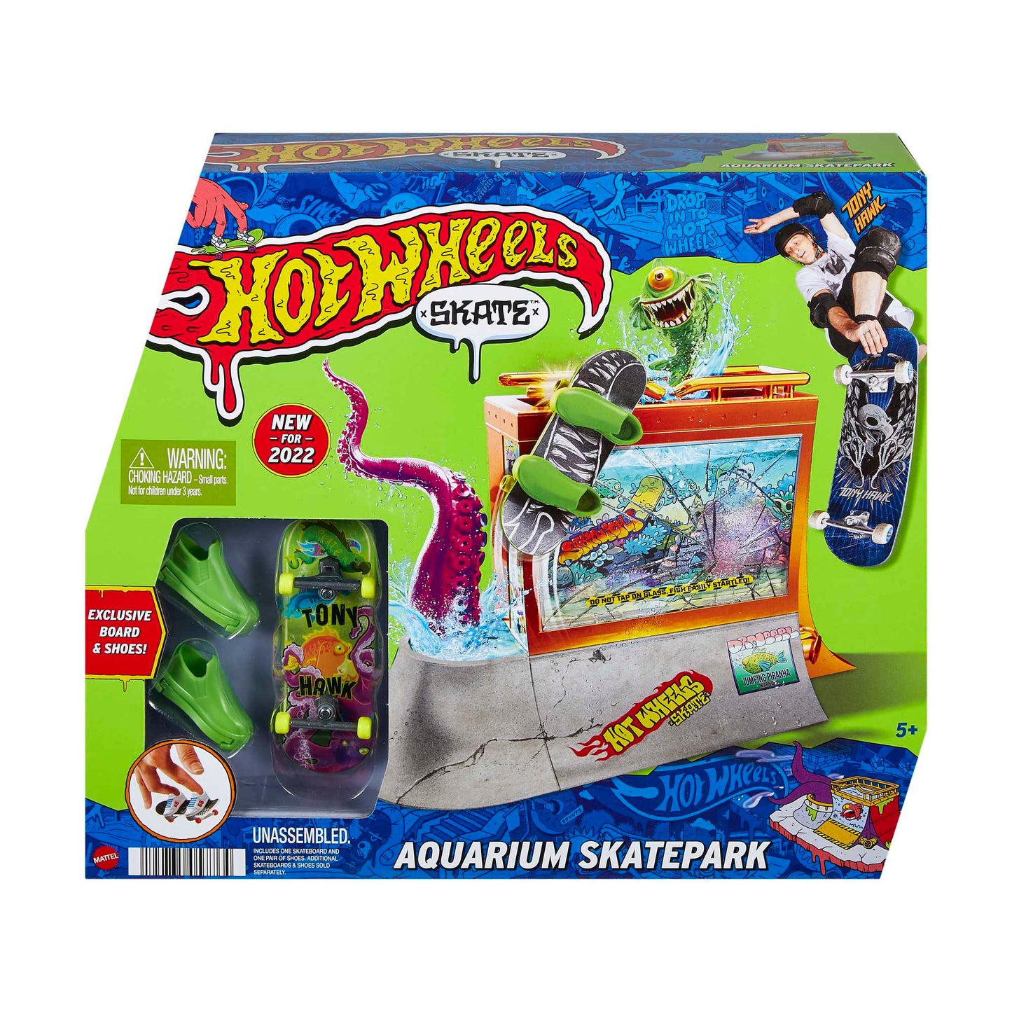 Hot Wheels Skate Pista de Brinquedo Set Aquário