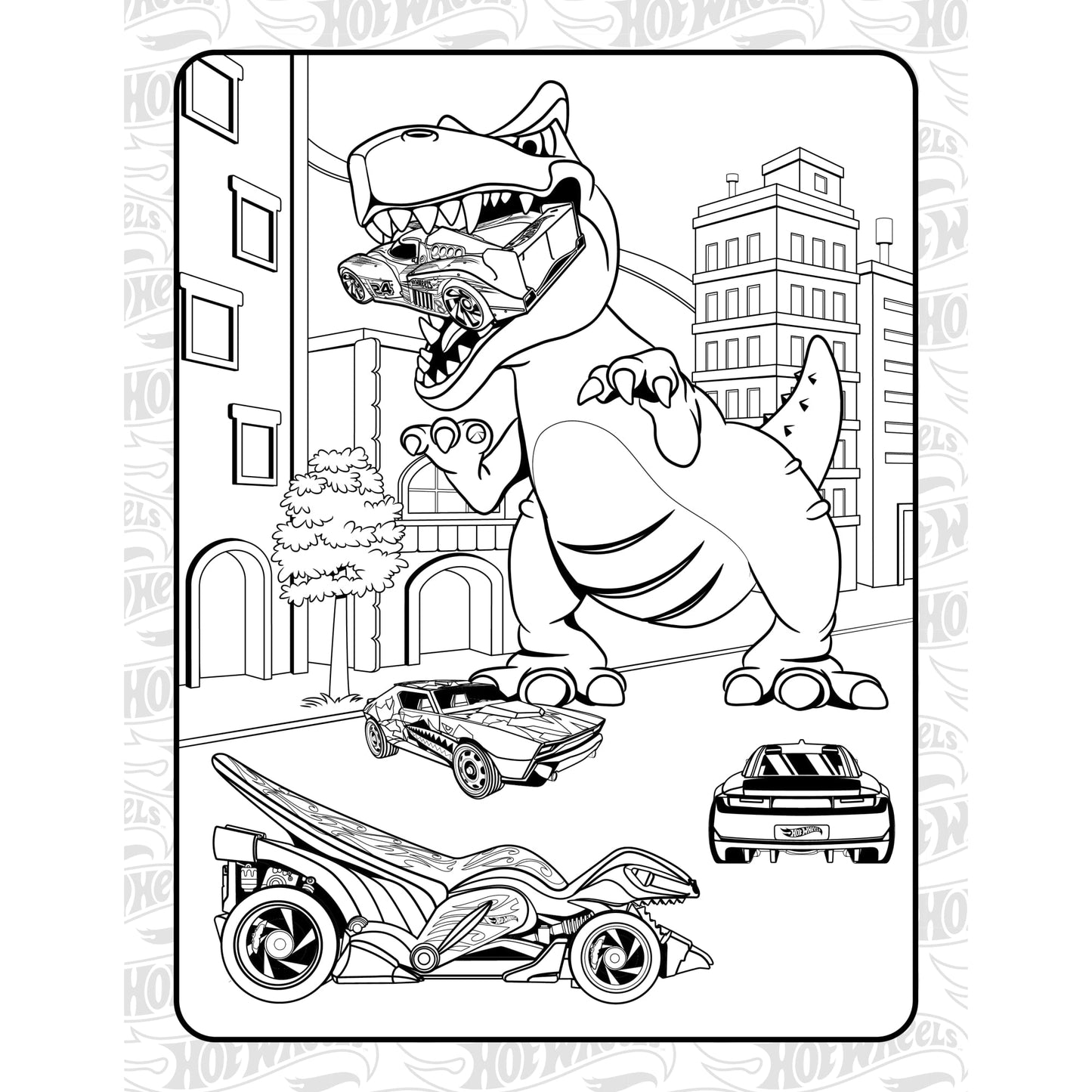 Hot Wheels: Giant Coloring Book