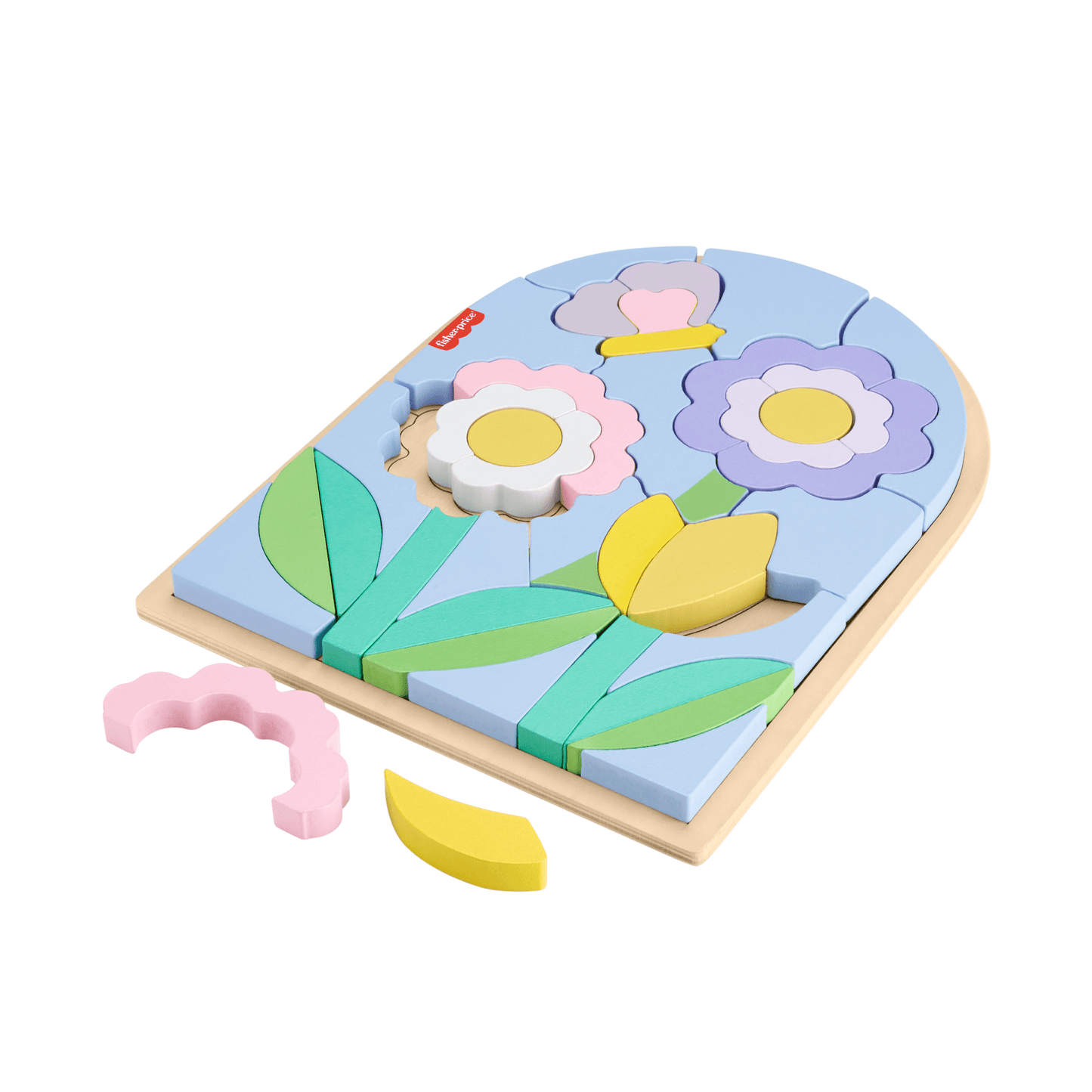 Casse-Tête de Fleurs en Bois Fisher-Price®, Pour enfants d'Âge Préscolaire, 37Éléments en Bois