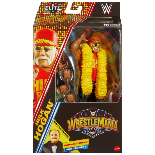 WWE Elite Collection Premium Live EVent Hulk Hogan Action Figure Set, Wrestlemania Collectible