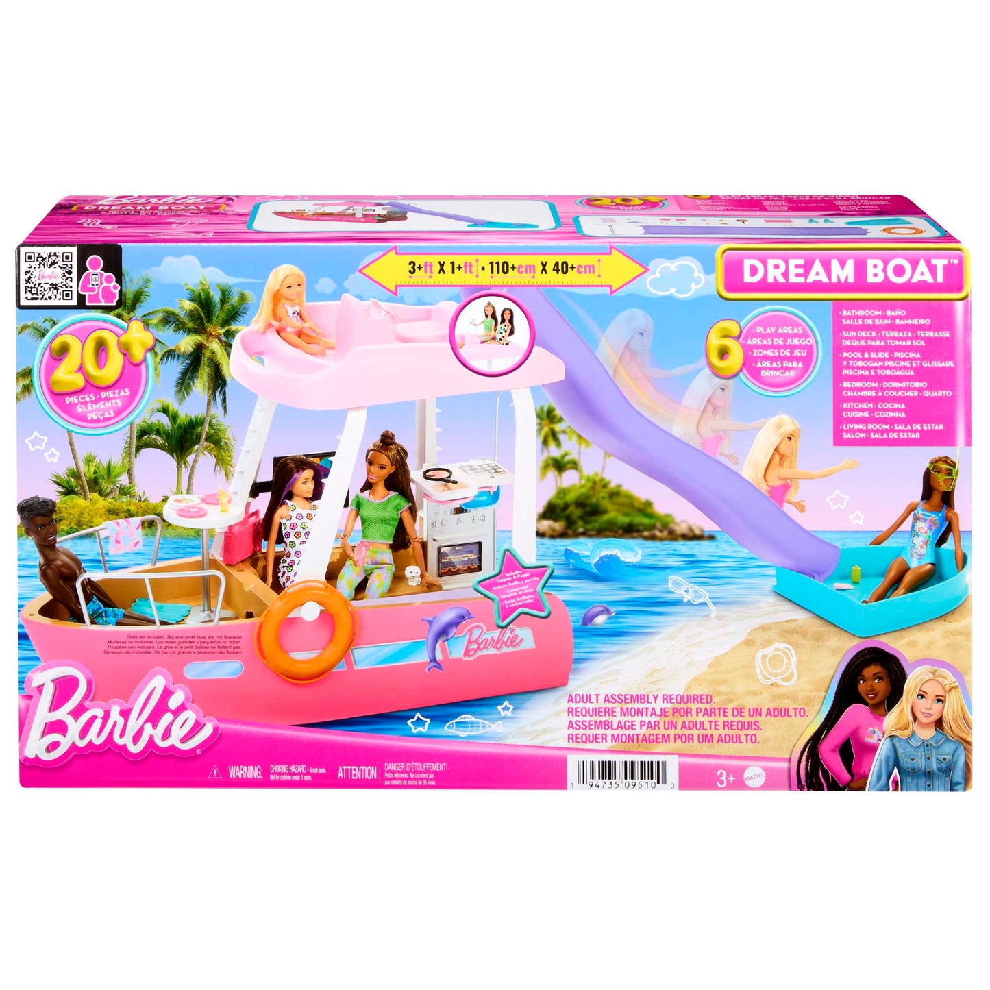 Barbie Conjunto de Brinquedo Iate Dos Sonhos
