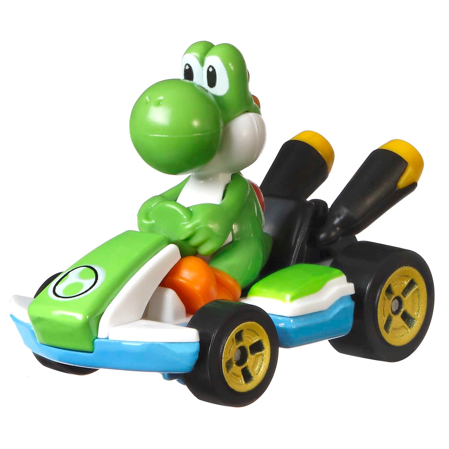 Hot Wheels Mario Kart Veículo de Brinquedo Kart Padrão Yoshi