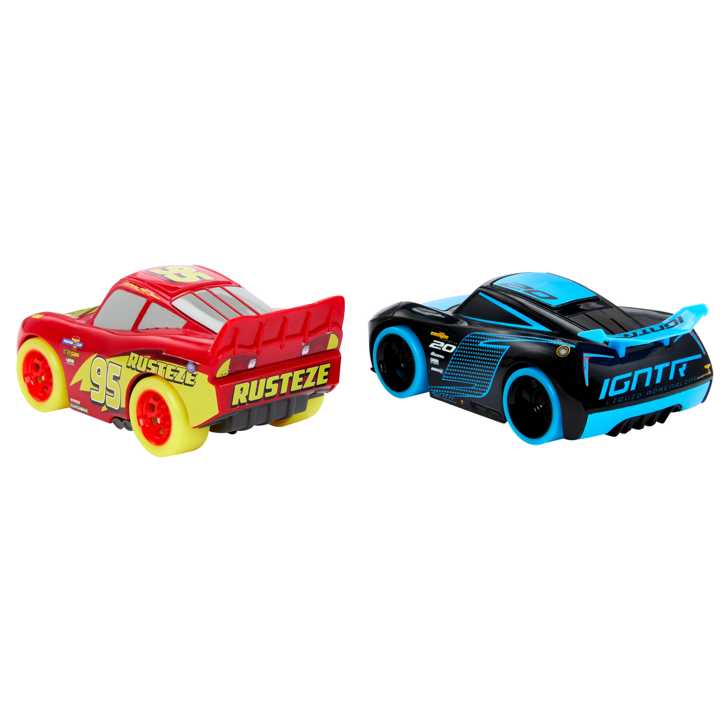 Disney And Pixar Cars Track Talkers Glow Racers Lightning Mcqueen & Jackson Storm 2-Pack