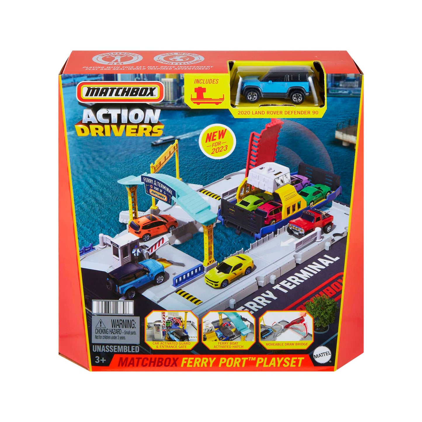 Matchbox Conjunto de Brinquedo Ação Porto de Balsa