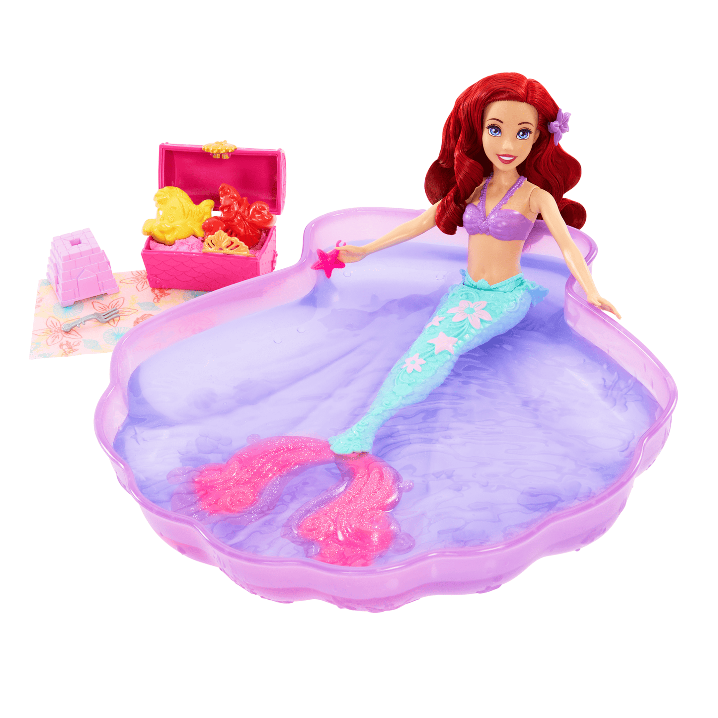 Disney Princesa Conjunto de Brinquedo Ariel Aventuras na piscina