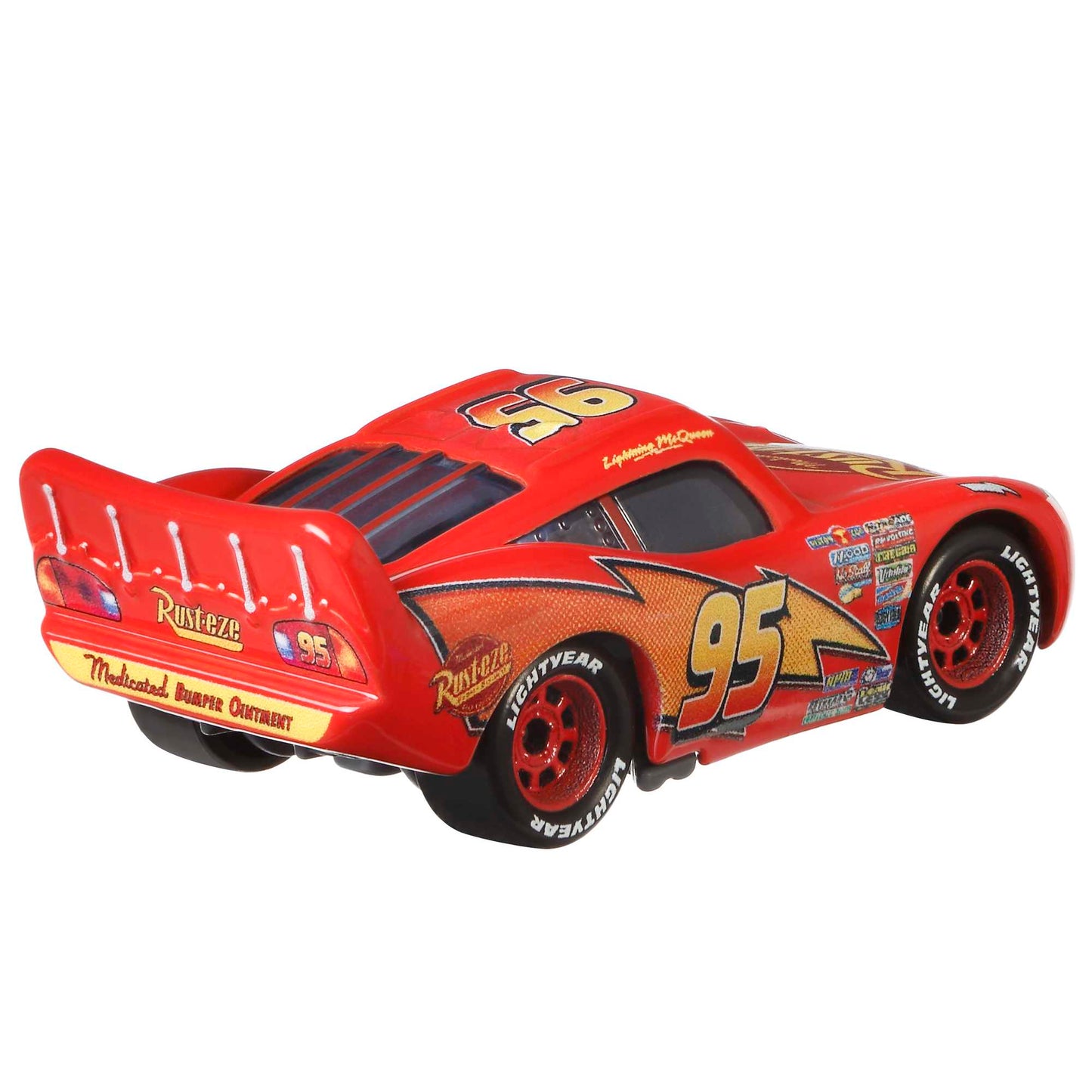 Cars de Disney y Pixar Vehículo de Juguete Rayo McQueen con Cartel