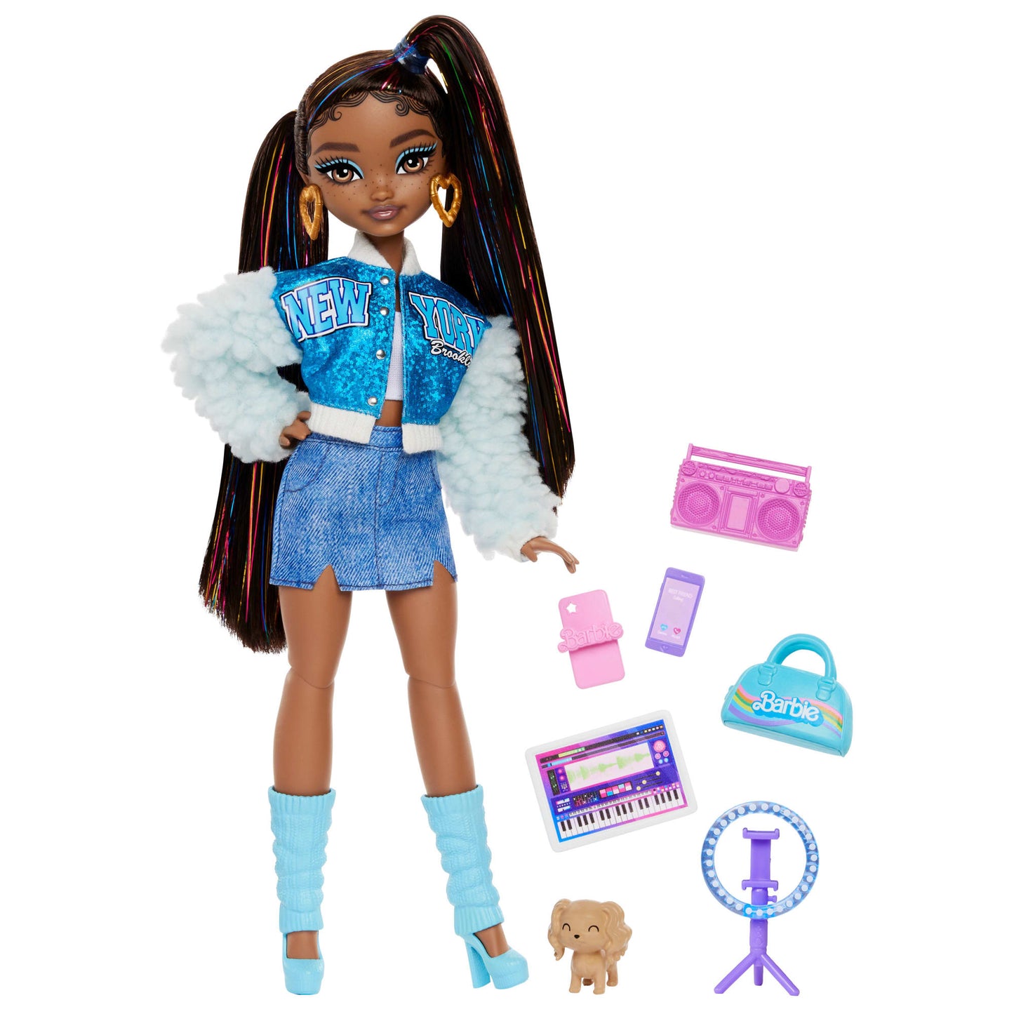 Barbie-Équipe de Rêve Brooklyn-Poupée et 8Accessoires