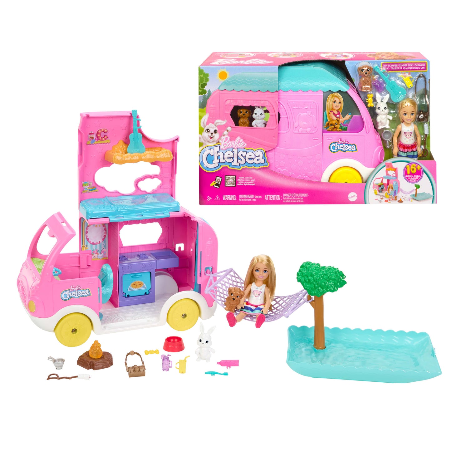 Barbie Veículo de Brinquedo Chelsea Novo Camper