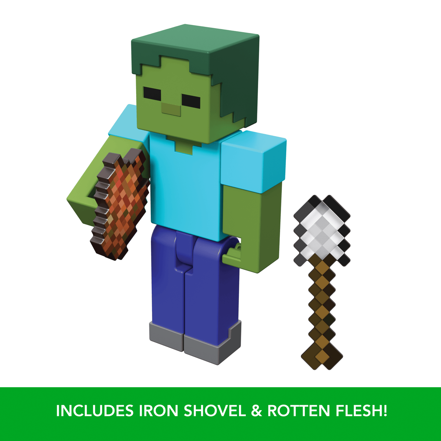 Minecraft Action Figures & Accessories Collection, 3.25-in Scale & Pixelated Design (Characters May Vary)