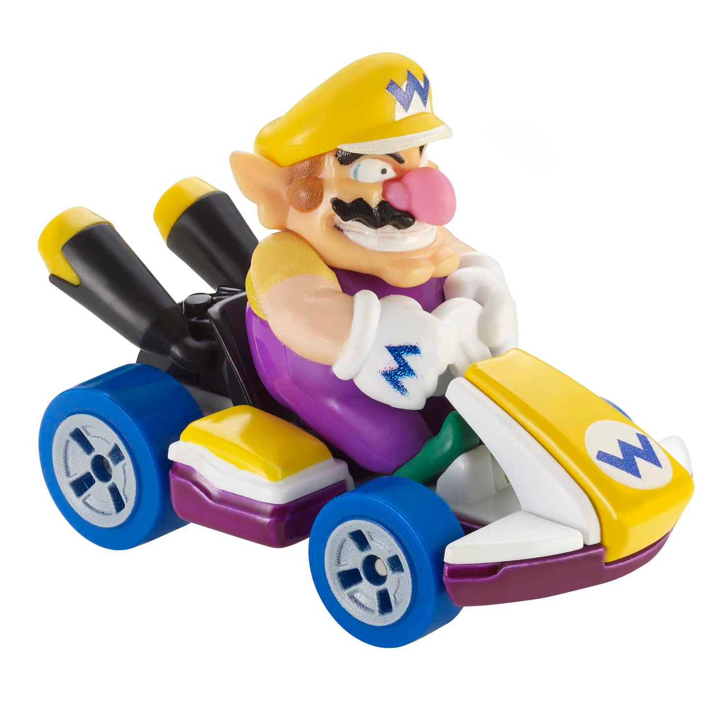 Hot Wheels Mario Kart Veículo de Brinquedo Kart Padrão Wario