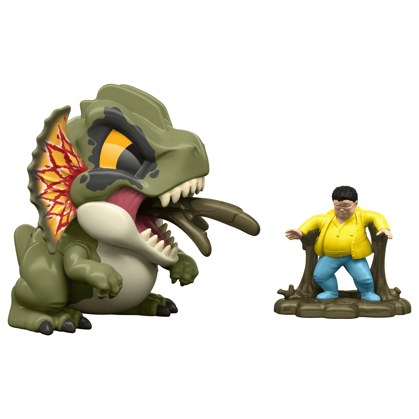 Jurassic World Dinosaurio de Juguete Dilophosaurus Bite Club Coleccionable