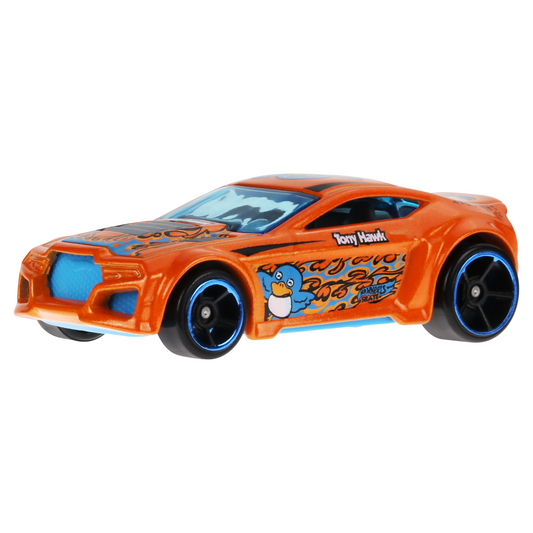 Hot Wheels Skate Vehículo de Juguete Patineta de Colección Pájaro Azul y Naranja con Diecast