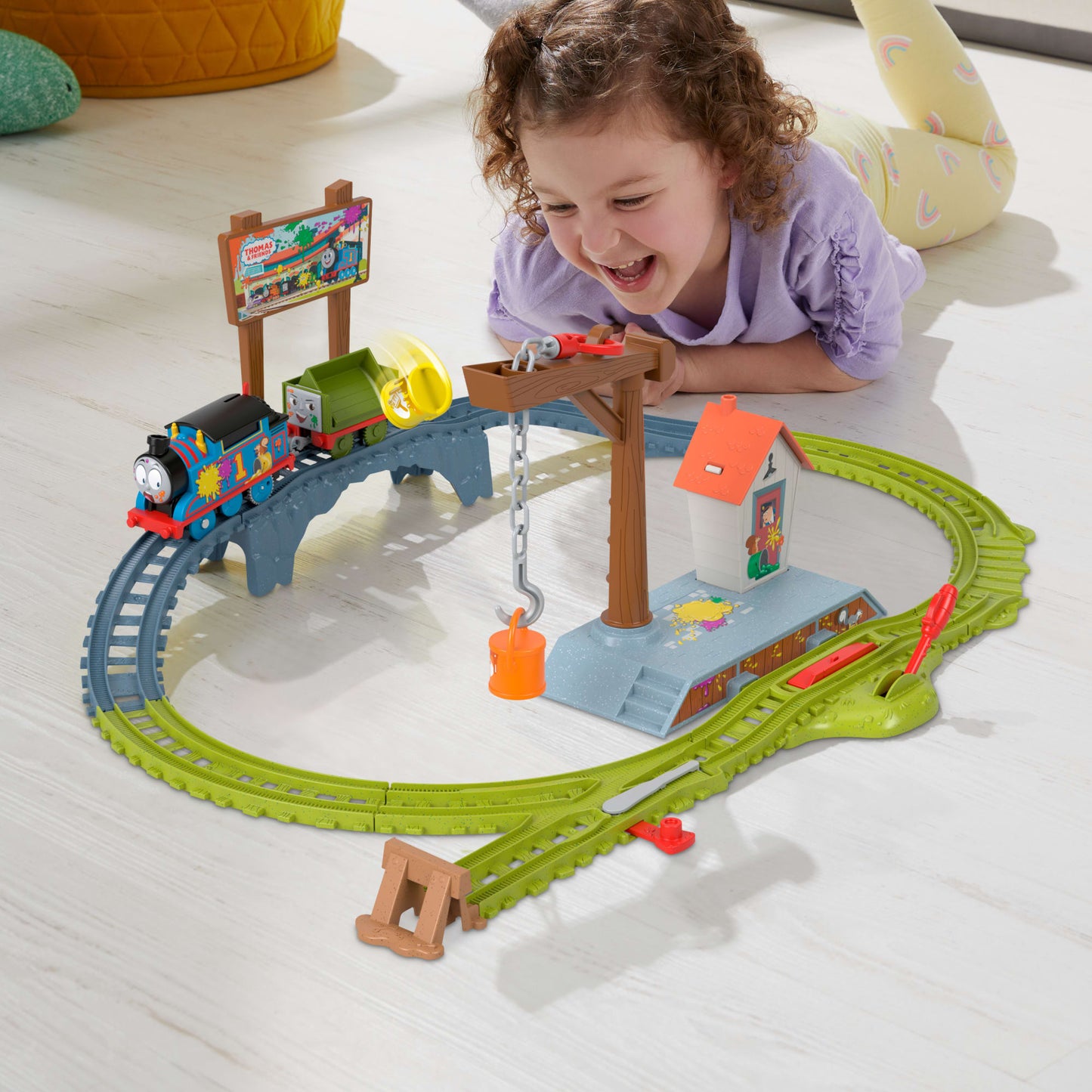 Thomas et ses Amis  Coffret Train et Piste  Livraison de Peinture