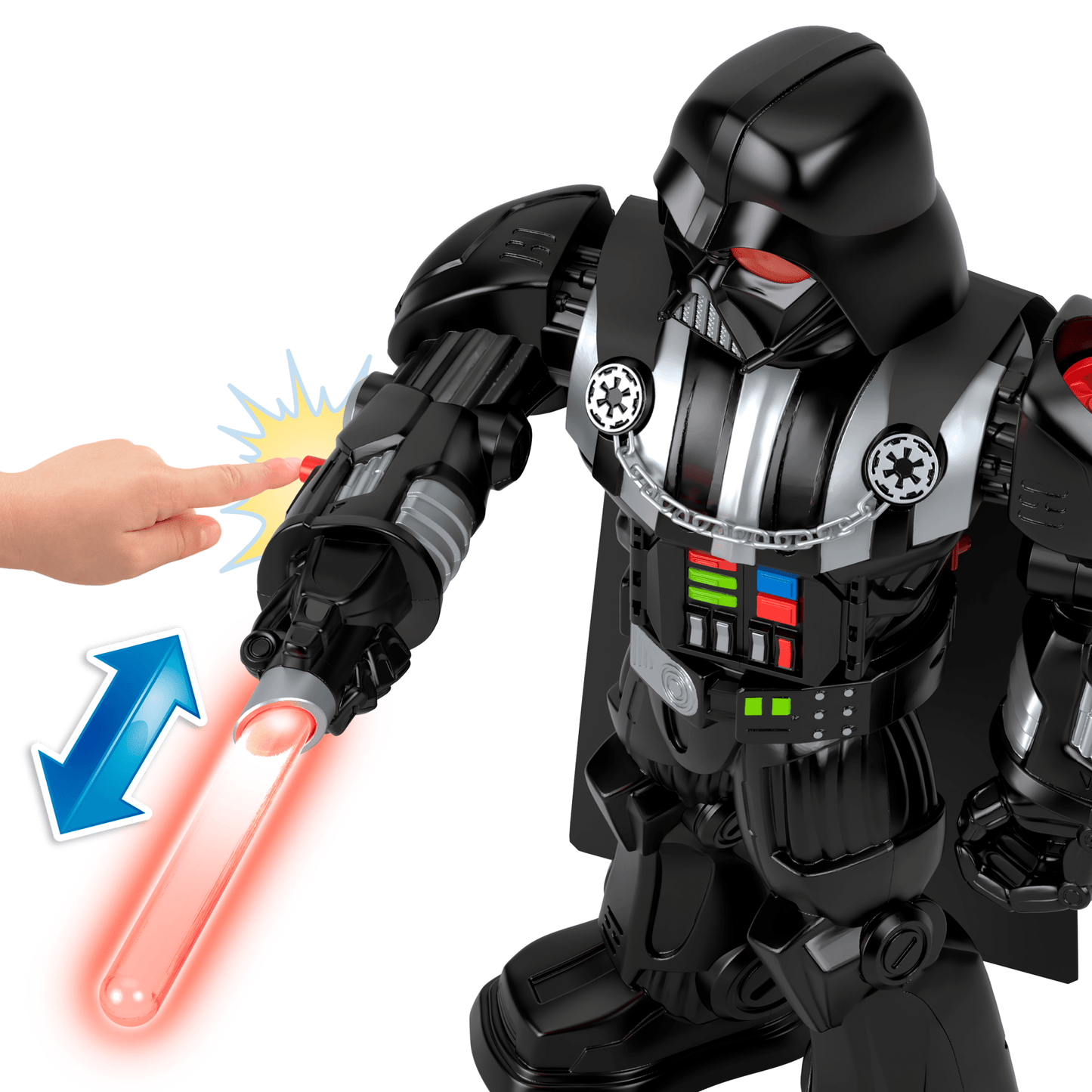 Imaginext Star Wars Robot Dark Vador, 60+ Cm, Clé Stormtrooper