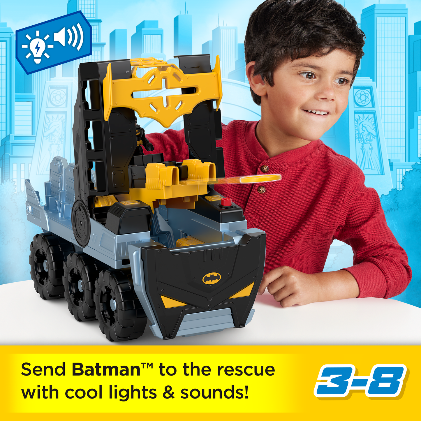 Imaginext DC Super Friends Transforming Bat-Tank With Batman Figure, Lights & Sounds