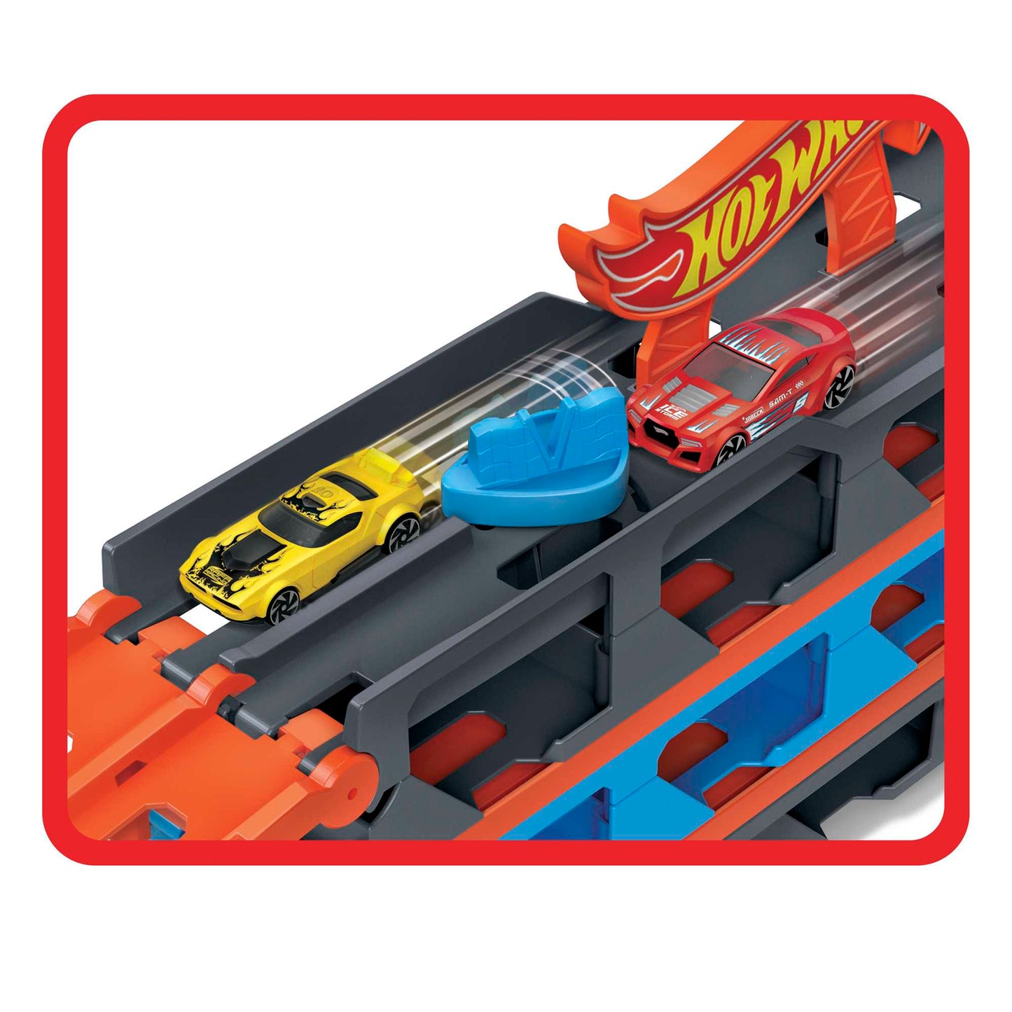 Hot Wheels City Pista de Juguete Remolque Pista de Carreras