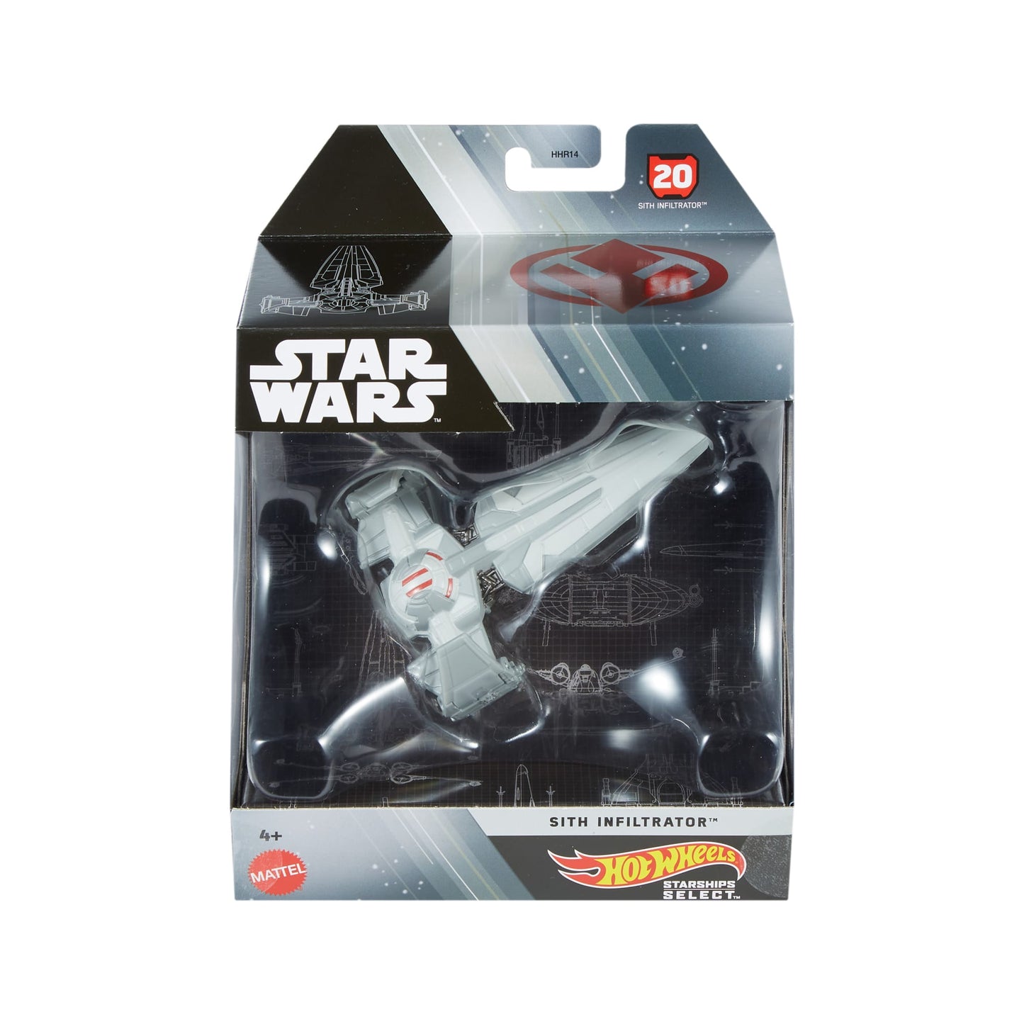Hot Wheels Collector Veículo de Brinquedo Star Wars Nave Sith Inflitrator